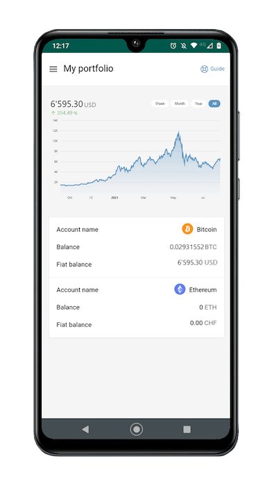 MetafApp on a mobile phone